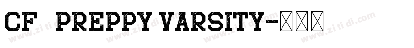 CF   Preppy Varsity字体转换